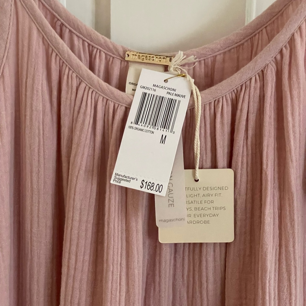 Magaschoni Pale Pink Sleeveless Midi Dress - Picture 6 of 9